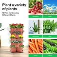 thumbnail image 7 of VIVOSUN 5 Tier Vertical Gardening Stackable Planter for Strawberries, Flowers, Herbs, Vegetables Brown, 7 of 7