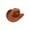 Orange_A, variant on Cowboy Hat Large Brim Suede Texture Dent Crease Crown Curved Turned-up Edge Denim Fabric Western Men Women, Beige