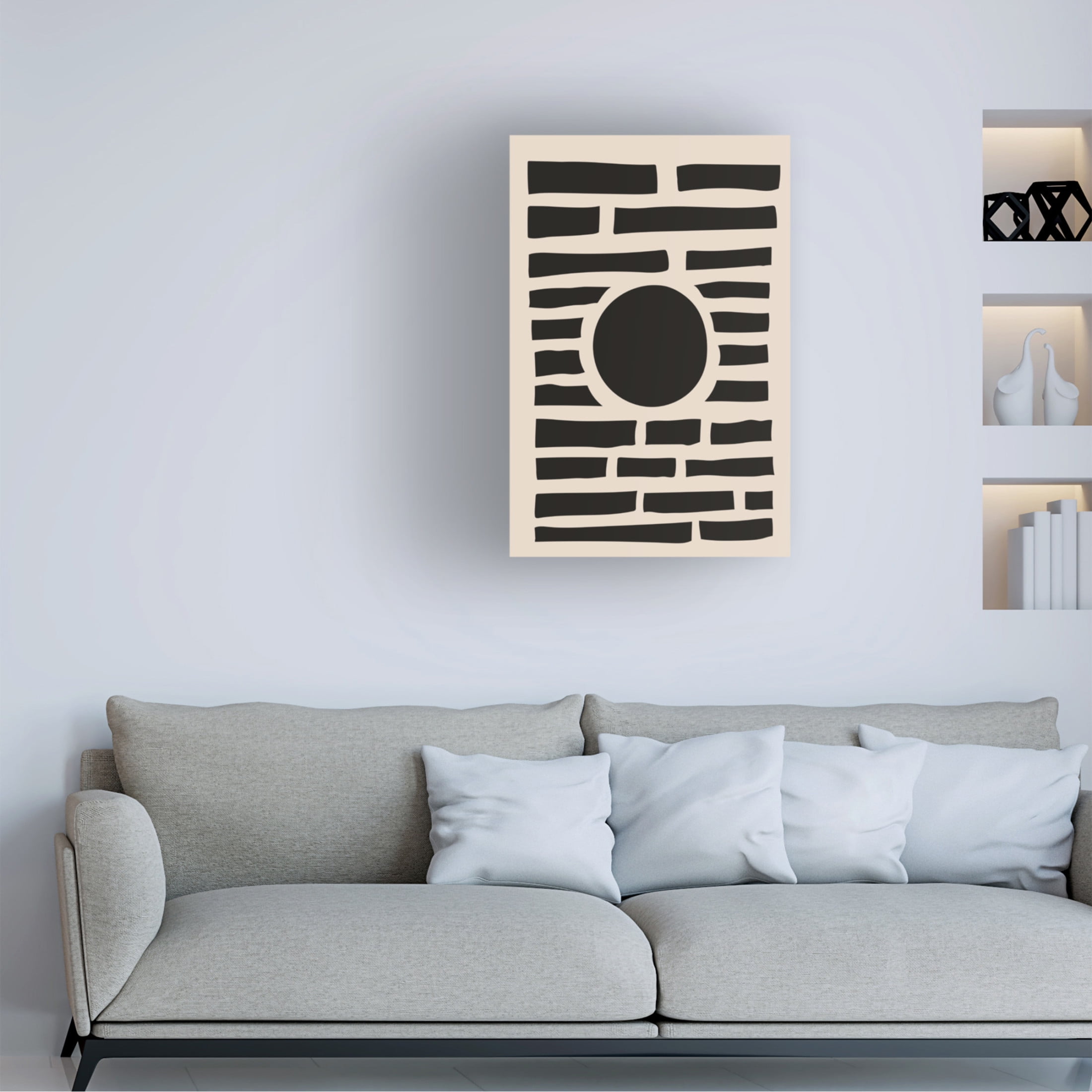 Trademark Fine Art jay stanley Minimal Black Expression 3 Canvas Wall Art