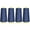 BLUE, variant on Threadart Polyester Serger Thread - 2750 yds 40/2 - Blue - 56 Colors Available - 4 Cone Bundle Pack