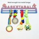 thumbnail image 3 of Basketball Model Sports Medal Rack, Metal Crafts, Iron Medal Display Rack, Wall-Mounted Medal Storage Hook, 3 of 5