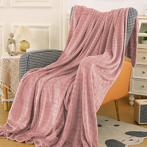 Xihbxyly Manta Suave y Esponjosa, Acogedora Funda de Franela, Cálida Manta para La Siesta, Elegante Complemento para Sofá Cama, Perfecta para Relajarse, para Usar En Casa o En La Oficina, Lavable a M
