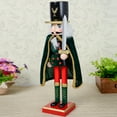thumbnail image 6 of 15'' Wooden Nutcracker Soldier Doll Vintage Handcraft Walnut Puppet Toy Office Home Decor Christmas Gift, 6 of 6