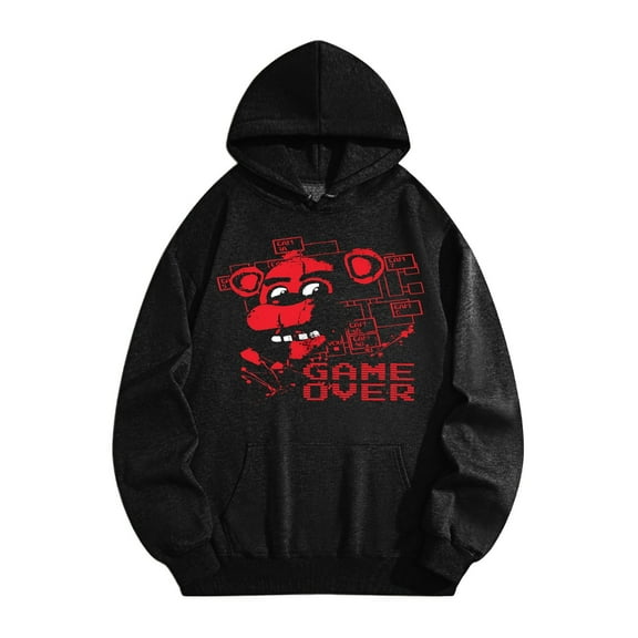 Five-Nights at Freddy Merch Mens Ultimate Heavyweight Pullover Hoodie Sweatshirt