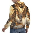 thumbnail image 6 of Lsque Golden Horned White Dragon Pattern Casual Men's Hoodie,Hooded Sweatshirt with Kangaroo Pocket,Pullover Hoodie-3X-Large, 6 of 7
