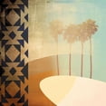 thumbnail image 2 of Duncan-He, Louis 15x15 Black Ornate Wood Framed with Double Matting Museum Art Print Titled - Tropic Two, 2 of 4