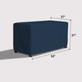 thumbnail image 2 of COVERS&ALL Patio Deck Box Cover - Heavy Duty 12 Oz Waterproof Outdoor Yard Cushion Storage Box Protection 100% Weather Resistant with Air Pockets and Drawstring. (52" W X 27" D X 27" H, Blue), 2 of 7