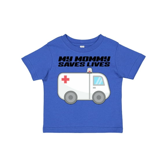 Inktastic My Mommy Saves Lives- Ambulance Boys or Girls Toddler T-Shirt