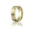 thumbnail image 2 of Benchmark� 8mm Comfort-fit Satin-finished High Polished Round Edge Carved Design Wedding Band Ring, 2 of 9