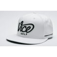 Vice Golf Hat Crew Cap, White Adjustable Size