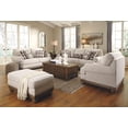 thumbnail image 5 of Signature Design by Ashley Harleson Modern Farmhouse Loveseat with Nailhead Trim and 4 Accent Pillows, Beige Brown Loveseat, 5 of 10