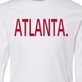 thumbnail image 4 of Inktastic Atlanta in Red Text Long Sleeve Youth T-Shirt, 4 of 5