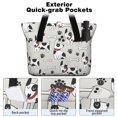 thumbnail image 2 of Tote Bag for Women - Bulldog Dog Shoulder Bag - Large Utility Work Duffle Bag with Zipper Handbag for Travel, Work, Sprots, 2 of 5