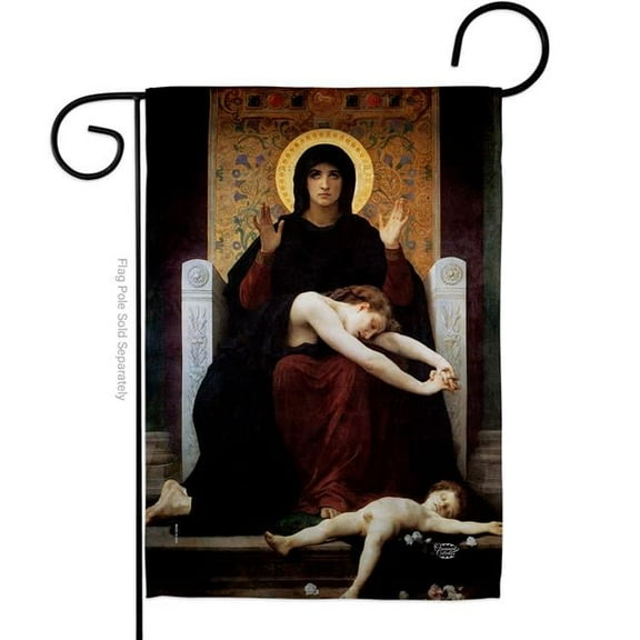 Ornament Collection G190083-BO The Virgin of Consolation Religious Faith 13 x 18.5 in. Double-Sided Decorative Vertical Garden Flags for House Decoration Banner Yard Gift