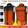 thumbnail image 4 of Venoro 9-Zone USB Heated Jacket for Men & Women - Rechargeable Electric Winter Vest for Outdoor, 4 of 12