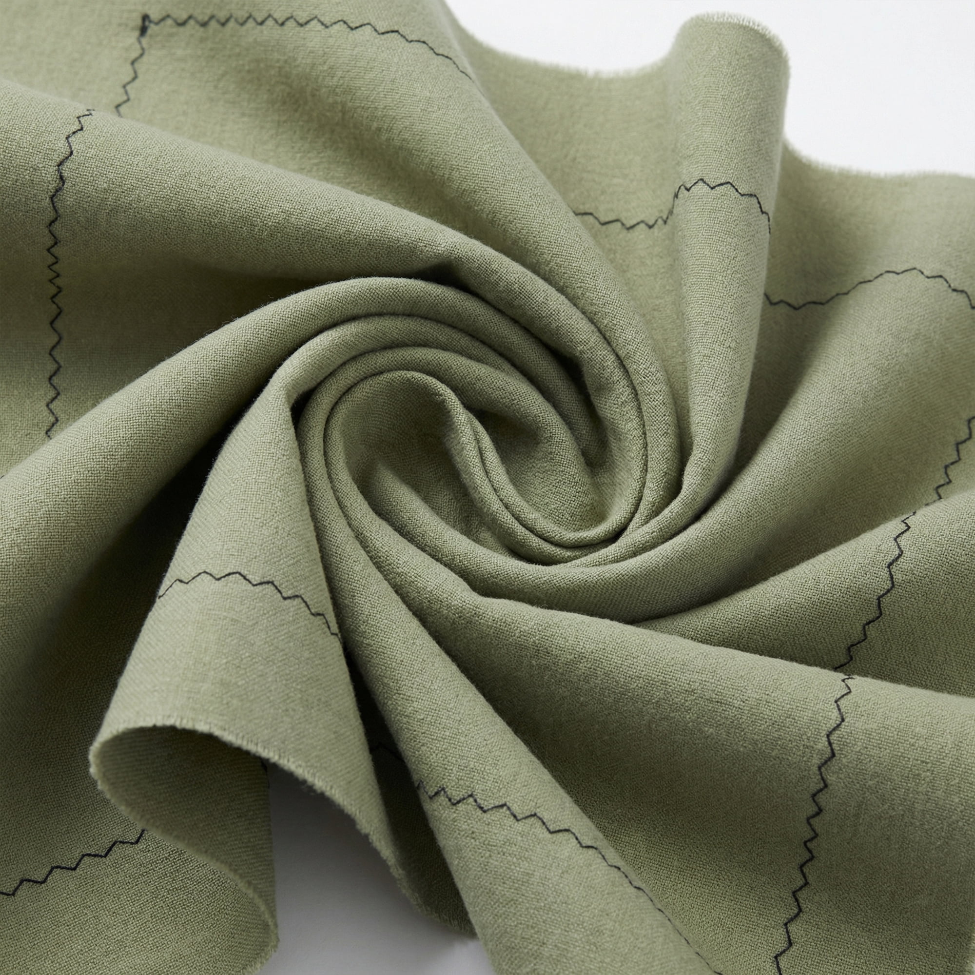 Unique Bargains 12Pcs Washable Reusable Home Cloth Napkins Olive Green 18x18inch
