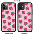 thumbnail image 2 of Coques Édition Limitée Compatibles avec iPhone 12 et 12 Pro (Fraises), 2 of 3