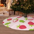thumbnail image 6 of Picia Hand Drawn Strawberry Print Christmas Tree Skirt , Christmas Tree Skirt Ornaments for Merry Christmas Holiday Party Decorations Indoor Outdoor-36", 6 of 7