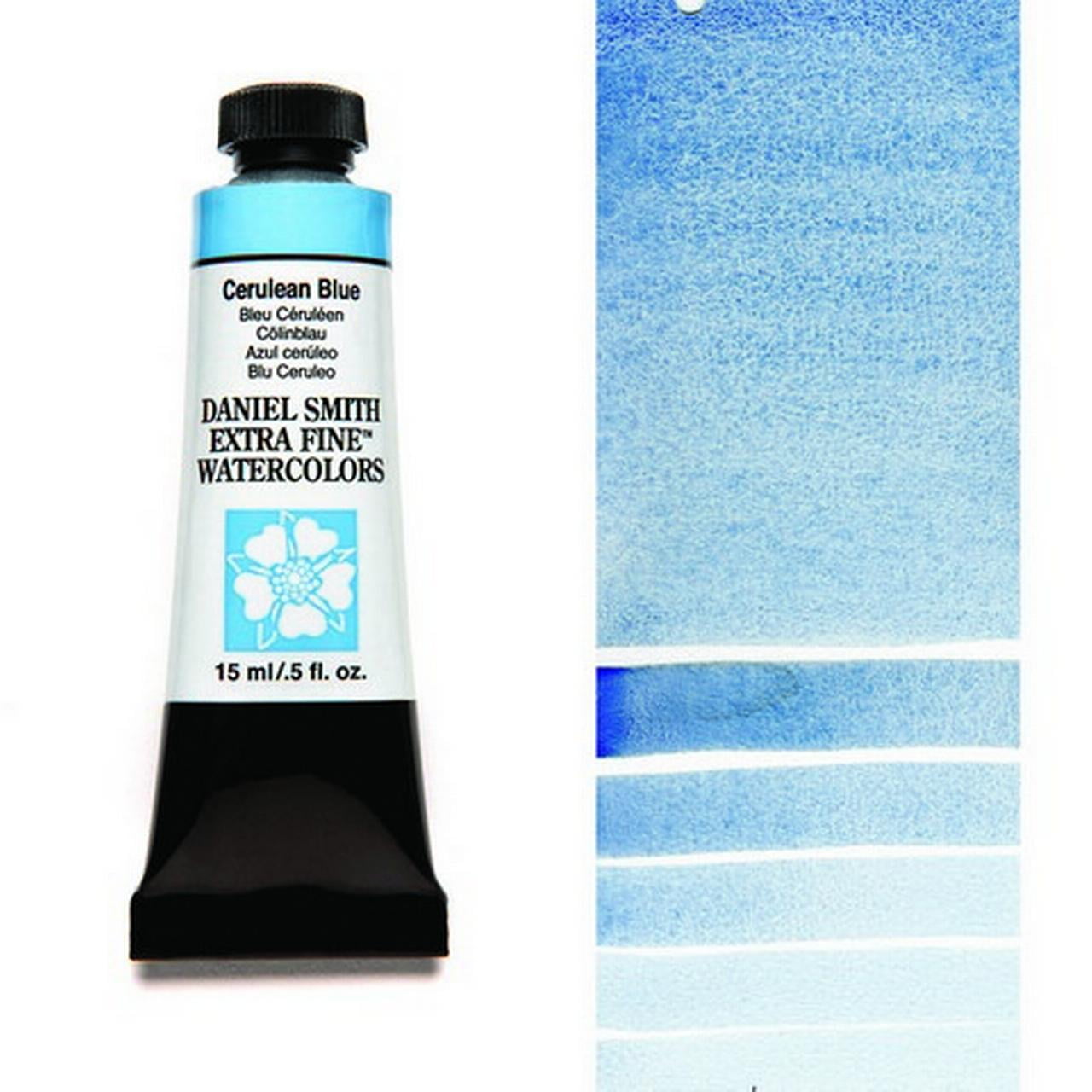 Daniel Smith Extra Fine Watercolor, 15 ml, Cerulean Blue