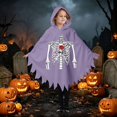 thumbnail image 5 of Zylarhe Kids Halloween Jumpsuits Dance Stage Performance Party Outfit Playful Home Wear for Toddlers Purple 5-6 Years, 5 of 8