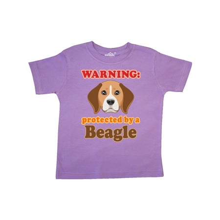 

Inktastic Beagle Dog Gifts Protected By Gift Toddler Boy or Toddler Girl T-Shirt