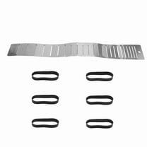 Guitar Fretboard Guard Protector Guitar Fret Repair Tool Luthier Tool for Dressing Frets F-25.5,1 * Fretboard Protector 6 * Rubber band,Silver