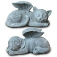 thumbnail image 3 of Statue d'Ange en Résine pour Chat Endormi - Statue de Souvenir - Décoration, 3 of 3
