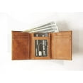 thumbnail image 3 of Wildlife   Brown Laser Engraved Tri-Fold Wallet - Men's Accessory, 3 of 6