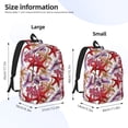 thumbnail image 2 of Rateoe Coral Reef Pattern Durable Canvas Backpack for Men & Women – Stylish & Lightweight – Adjustable Straps, Multiple Pockets – Fits 15-17 Inch LaptopsSmall, 2 of 5