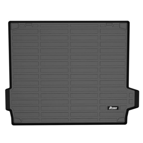 Ikon Motorsports 3D TPE Cargo Trunk Liner Compatible with 2019-2025 BMW X5 5 Passengers Custom Fit All Weather Protection Heavy Duty Rear Trunk Tray Cargo Mats Protector Black