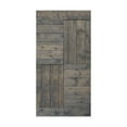 thumbnail image 5 of S Series 42in. X 84in. Smoky Gray Finished DIY Solid Wood Sliding Barn Door Slab, 5 of 5