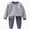 outfits001-Navy, variant on NOLDARES Toddler Baby Boy Fall Winter Clothes Contrast Color Long Sleeve Pockets Sweatshirt Pants Set Cute 2Pcs Outfit Set Size:12-18 M,Khaki