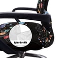 thumbnail image 5 of ZIATUBLES Home Office Chair Cover Stretchable Dragonfly Floral Black Printed Soft Universal Rotating Chair Slipcovers Protector Stylish Desk Computer Chair Protector Cover with Snap Button, L, 5 of 7