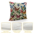 thumbnail image 4 of Chilfamy Vintage Butterflies Decorative Throw Pillow Covers Pillows Case Square Cushion Cover Standard Pillowcase for Sofa Couch Bedroom Patio White, 4 of 5