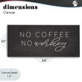 thumbnail image 4 of Stupell Industries Cottage Sassy No Coffee Quote Canvas Art, 24 x 10, by Lux + Me Designs, 4 of 8
