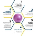 thumbnail image 3 of Pilates Mini Exercise Ball - 9 Inch Small Bender Ball for Stability, Barre, Pilates, Yoga, Balance, Core Training, Stretching and Physical Therapy with Workout Guide, 3 of 6