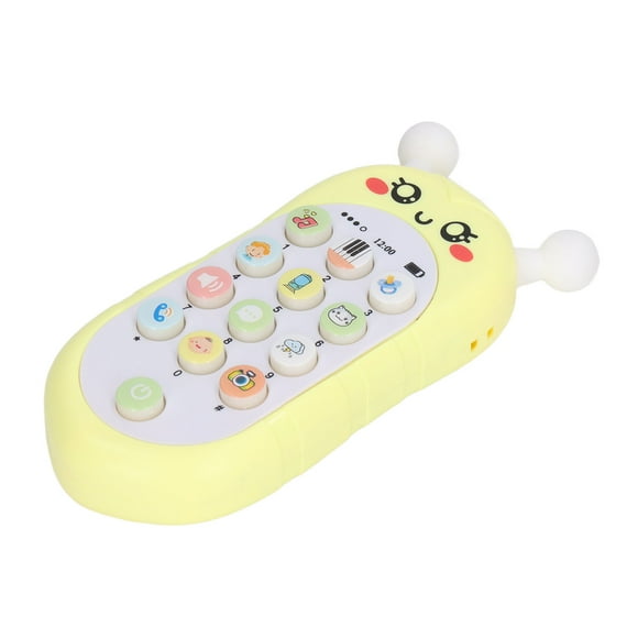 Mobile Phone Toy, Battery Powered Baby Phone Toy  For Education Green With Lanyard,Yellow With Lanyard,Pink With Lanyard