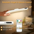 thumbnail image 4 of miduoduo-Battery Powered Operated Wall Strip Lights, Rechargeable Magnetic LED Light Bar with Remote, Dimmable Desk Lamp, Under Cabinet Lighting Wireless for Mirror Closet Bathroom Kitchen \u2013 Whi, 4 of 4