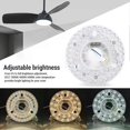 thumbnail image 3 of Ceiling Fan Light Replacement Panel Uniform Illumination 3CCT 3000K 4000K 6000K Memory Function Ceiling Fan LED Light for Home, 3 of 5