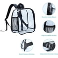 thumbnail image 3 of Sac à Dos Transparent Petit pour Femmes, Sac à Dos Imperméable et Léger, 3 of 5