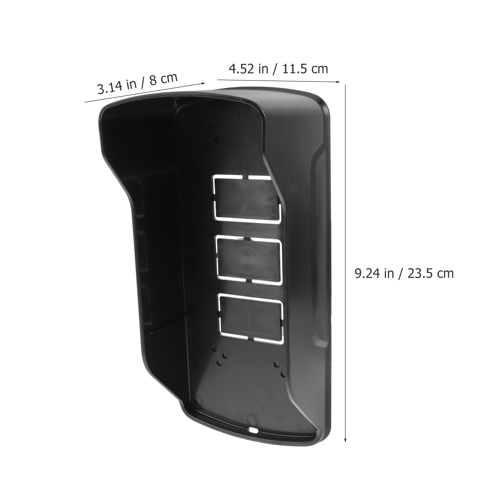 WHAMVOX 1Set Waterproof Doorbell Cover Black for Weather Resistance