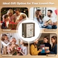 thumbnail image 3 of 360° Rotating Jewelry Box for Women, Wooden Large Jewelry Organizer with 5 Drawers, Vertical Open Design Jewelry Organizers and Storage for Earring Ring Necklace Bracelet,Carbonized Gray, 3 of 7