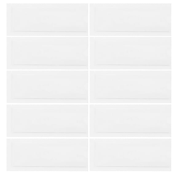 OUNONA Transparent Clear Card Label Holders, Self-Adhesive PVC Label Pouches, 30 Pieces for Organizing and Identification