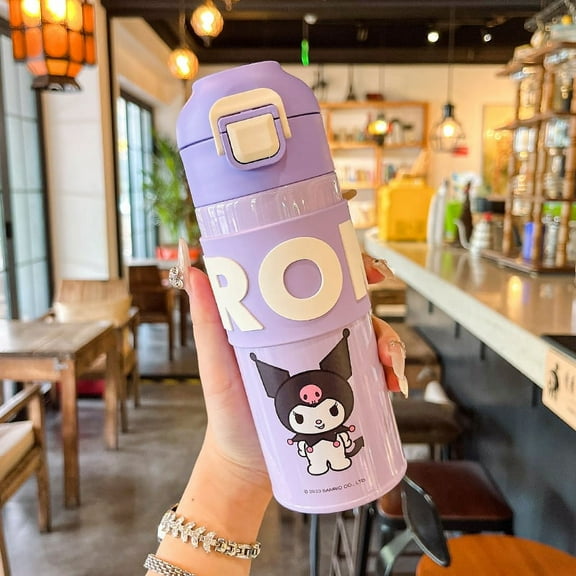 400/500Ml Sanrio Kuromi Water Cup Pochacco 316 Stainless Steel High Capacity Thermos Cup Kawaii My Melody New Style Girl Gift