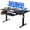 Black, variant on ErGear Large Electric Standing Desk with Keyboard Tray, 63x28 Inches Large Adjustable Height Sit Stand Up Desk, Home Office Desk Computer Workstation, Vintage Brown