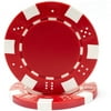 Trademark Poker 50 Striped Chip, 11.5gm, Red