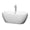 White / Brushed Nickel Trim, variant on Soho 60 Inch Freestanding Bathtub in White with Shiny White Trim and Floor Mounted Faucet in Brushed Gold