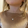 thumbnail image 5 of Hot 925 Sterling Silver Plated Necklace Versatile Single Sparkling AAA Zircon Clavicle Chain for Women Wedding Jewelry Wholesale, 5 of 5