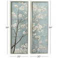 thumbnail image 3 of 20" x 59" Cherry Blossom Floral Framed Wall Art with Silver Frame, by DecMode (2 Count), 3 of 8