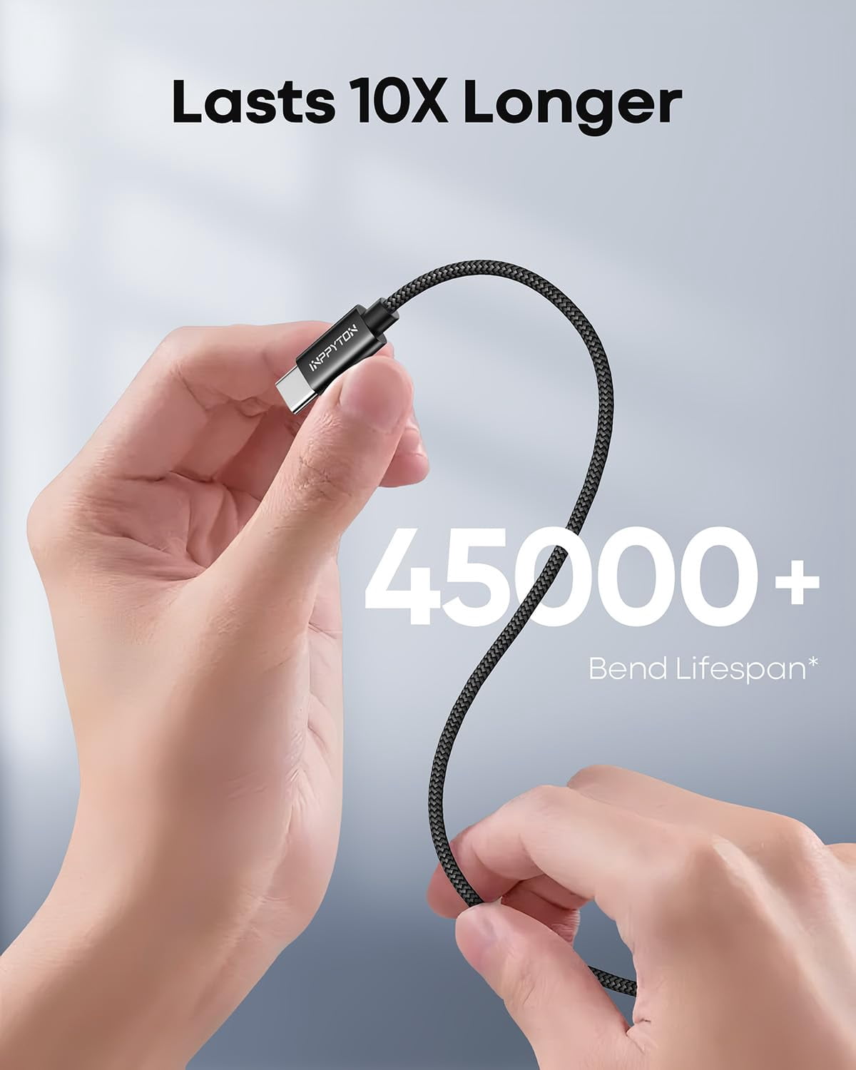 20Ft USB C Cable Fast Charging, Extra Long USB C Cable Nylon Braided USB Type C Cable, USB A 2.0 to USB C for iphone 17 16 15 Series Samsung Galaxy LG Moto Pixel Switch and Other USB C Devices, Black